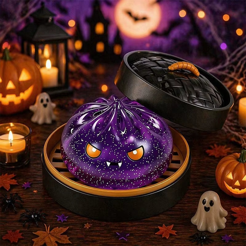 Halloween Ghost Dumpling Squishy with Steamer
