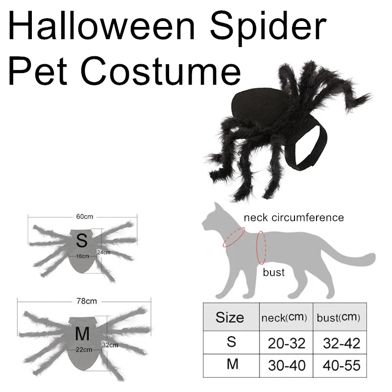 Halloween Spider Costume for Cats & Dogs