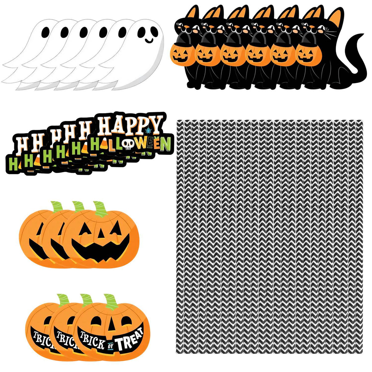 Halloween Party Straws 25-Pack
