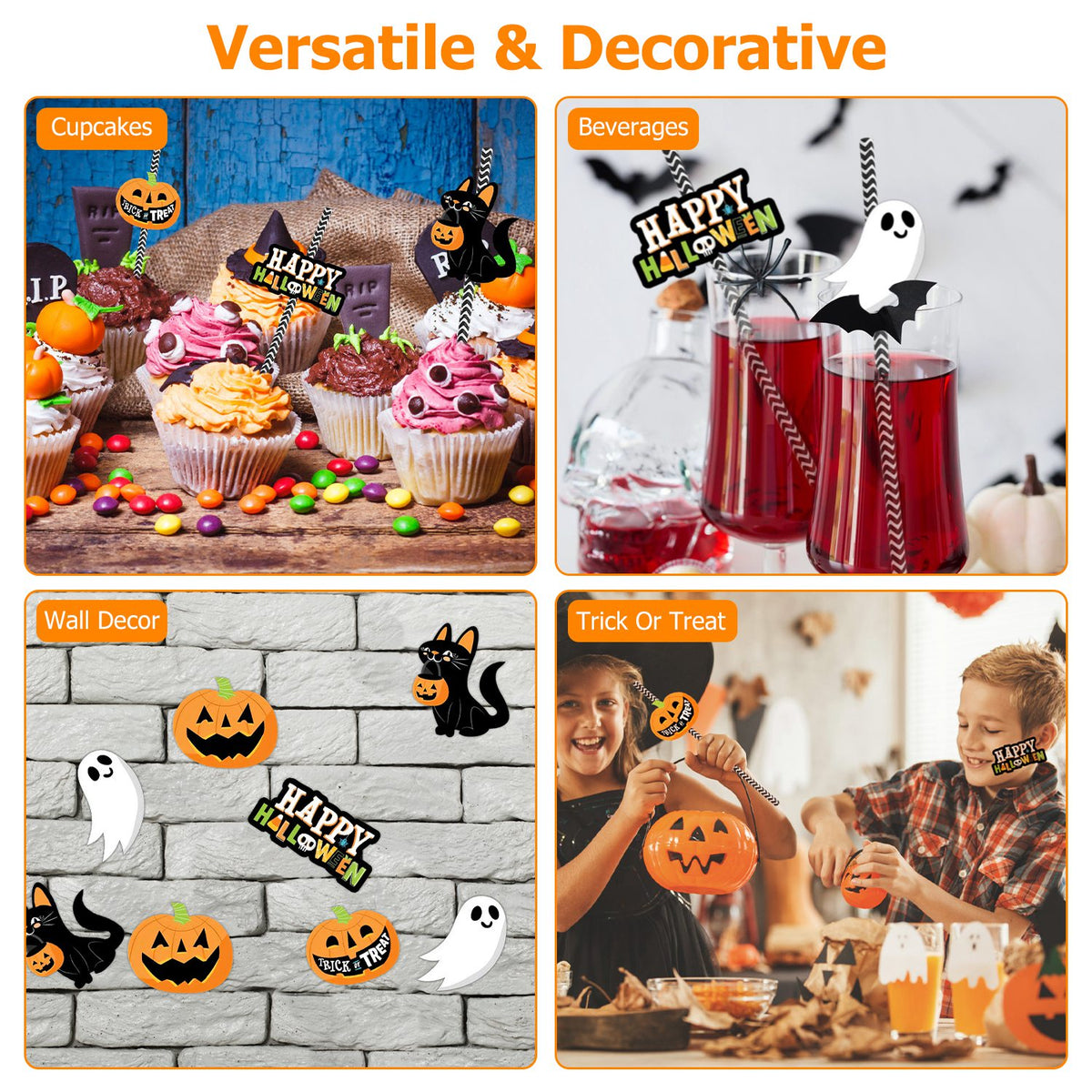 Halloween Party Straws 25-Pack