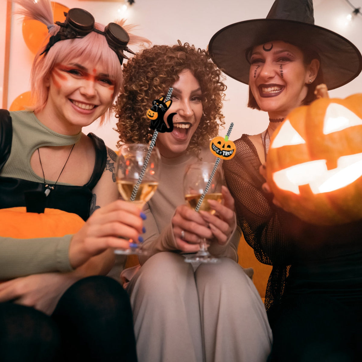 Halloween Party Straws 25-Pack